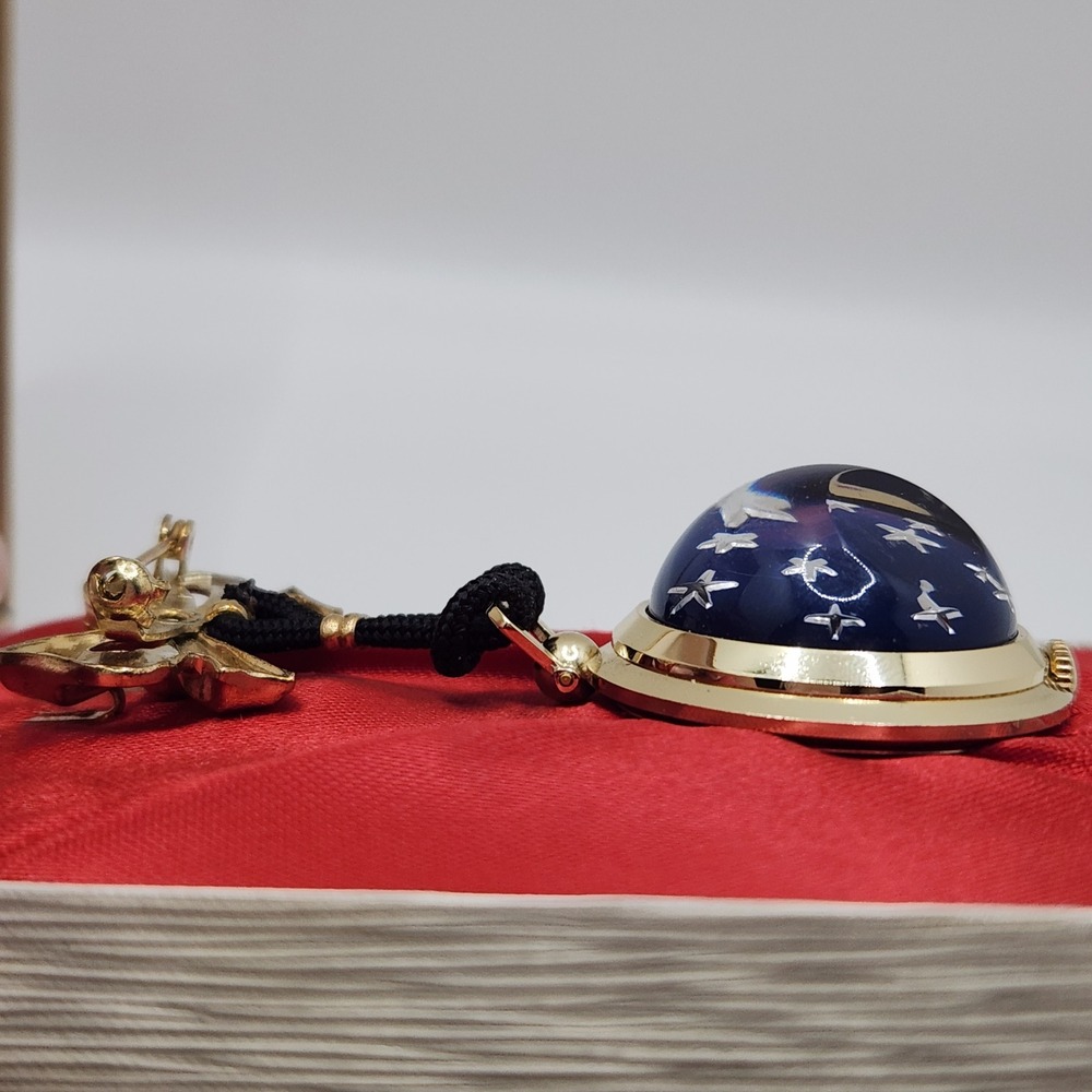 Vintage Westclox Lapel Watch Bow Pin Pocket‎ Pendant Necklace Purse Boxed READ - Picture 4 of 8